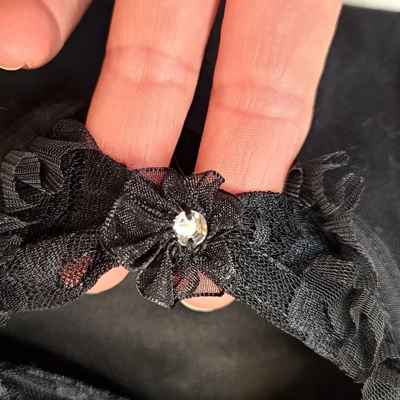 Dance Leotard & Black Tutu With Silver Glitter Sparkles - Picture 3 of 8